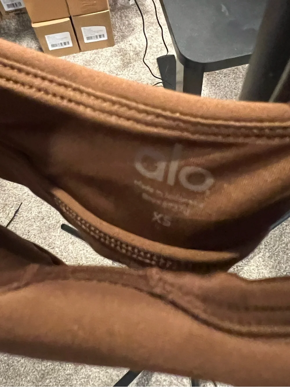 Alo Yoga Airlift Charmer Sports Bra In Cinnamon, XS